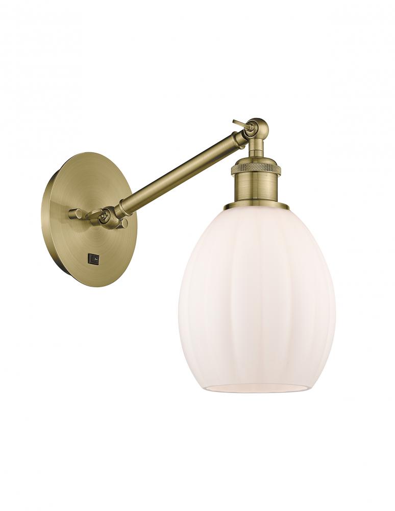Eaton - 1 Light - 6 inch - Brushed Satin Nickel - Adjustable Sconce