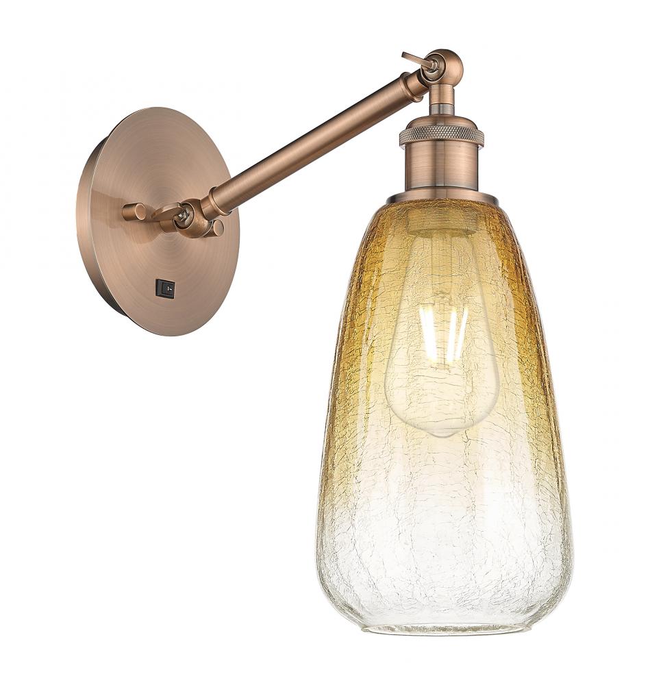 Brookhaven Almond - 1 Light - 6 inch - Antique Copper - Sconce