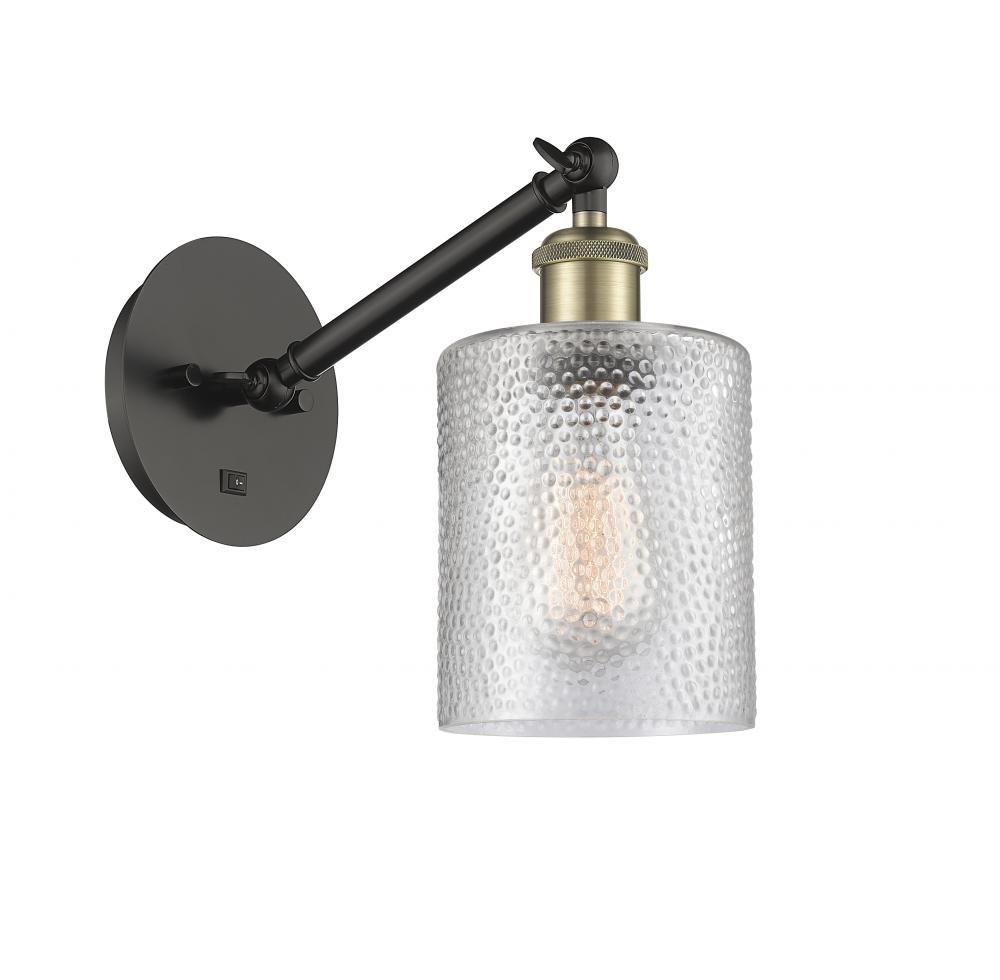 Cobbleskill - 1 Light - 5 inch - Black Antique Brass - Adjustable Sconce
