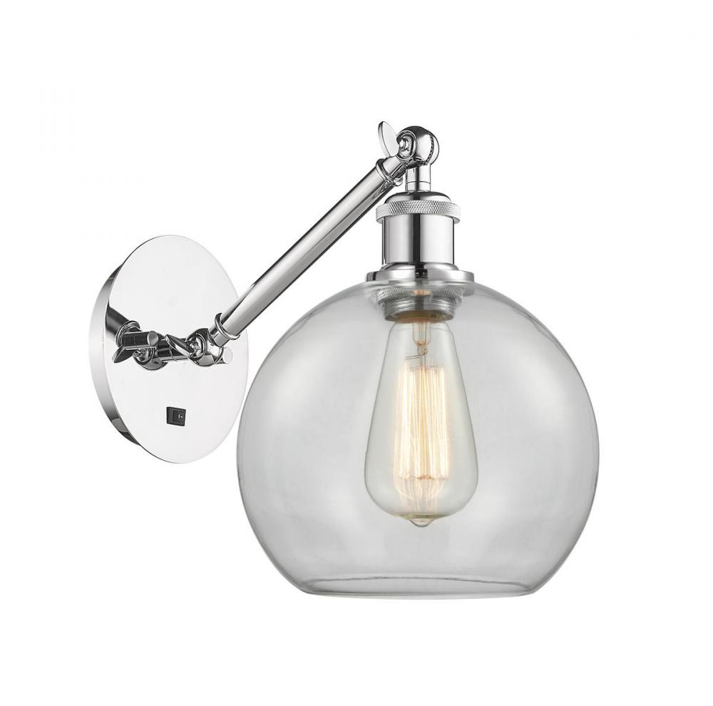 Athens - 1 Light - 8 inch - Polished Chrome - Adjustable Sconce