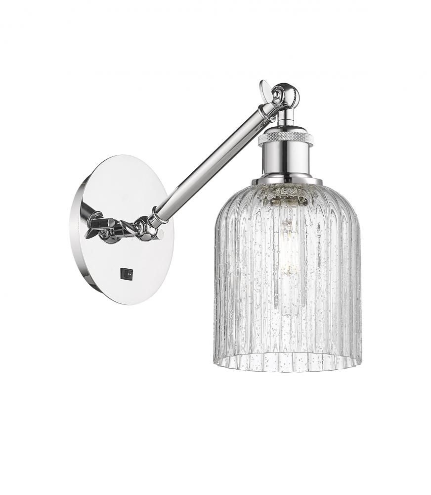 Bridal Veil - 1 Light - 5 inch - Polished Chrome - Adjustable Sconce