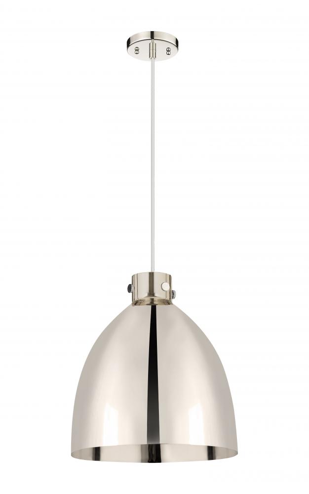 Newton Sphere - 1 Light - 16 inch - Polished Nickel - Cord hung - Pendant