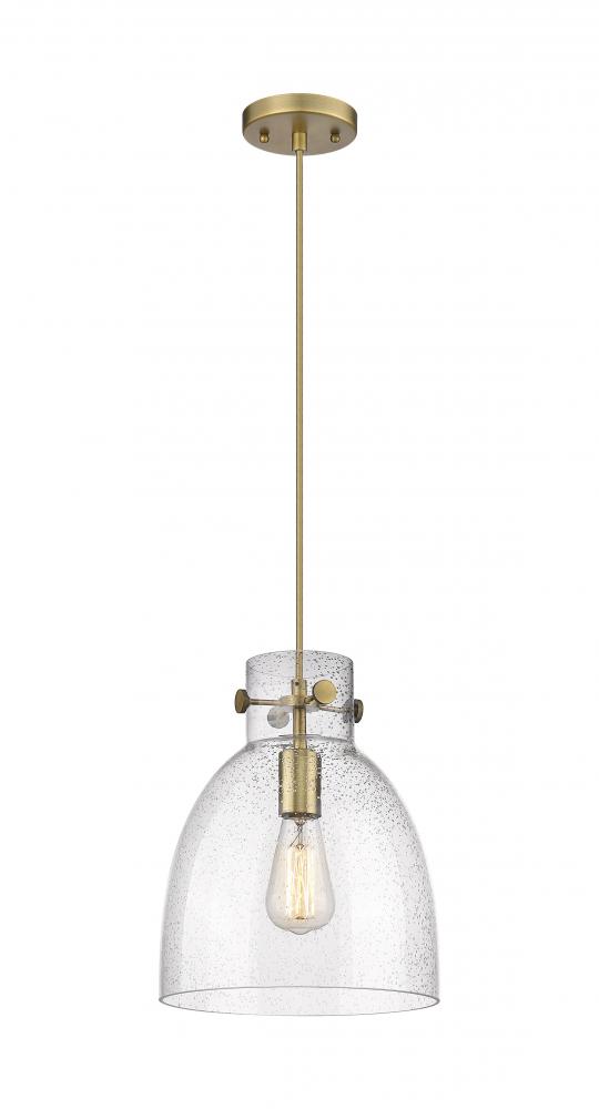 Newton Bell - 1 Light - 10 inch - Brushed Brass - Cord hung - Pendant