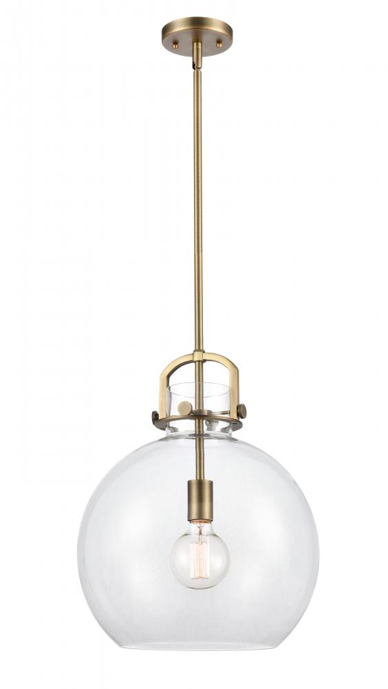 Newton Sphere - 1 Light - 14 inch - Brushed Brass - Multi Pendant