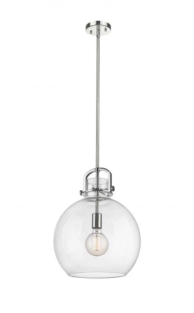 Newton Sphere - 1 Light - 14 inch - Polished Nickel - Multi Pendant