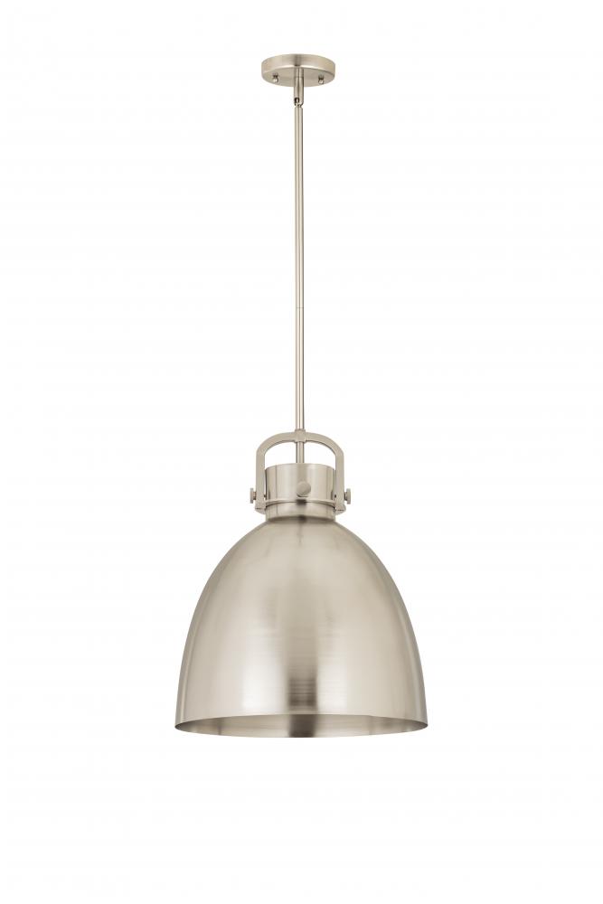 Newton Sphere - 1 Light - 14 inch - Satin Nickel - Multi Pendant