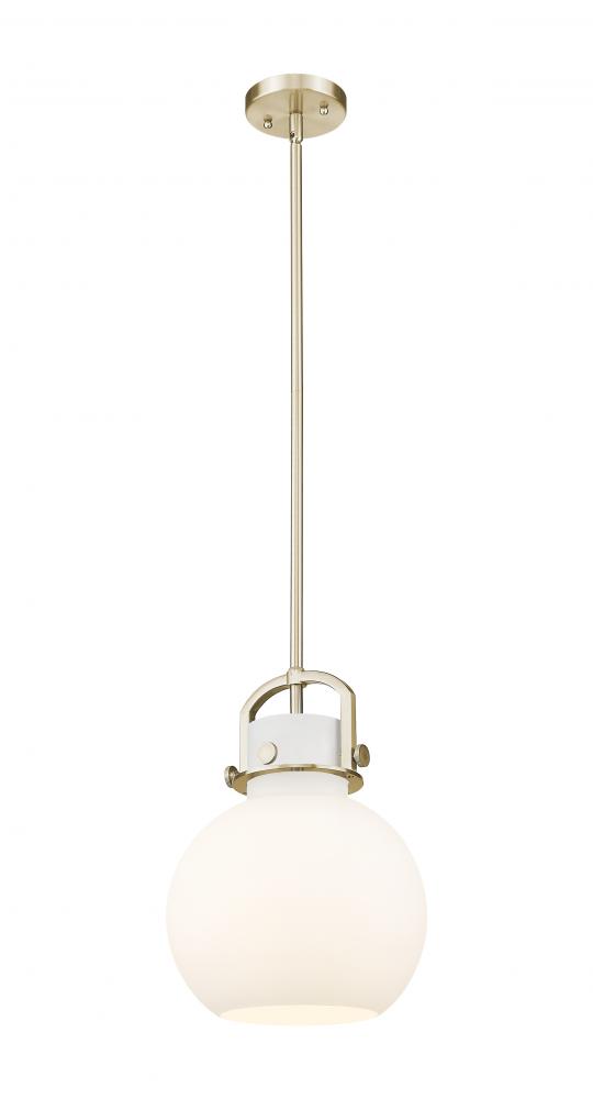 Newton Sphere - 1 Light - 10 inch - Champagne Bronze - Stem Hung - Mini Pendant