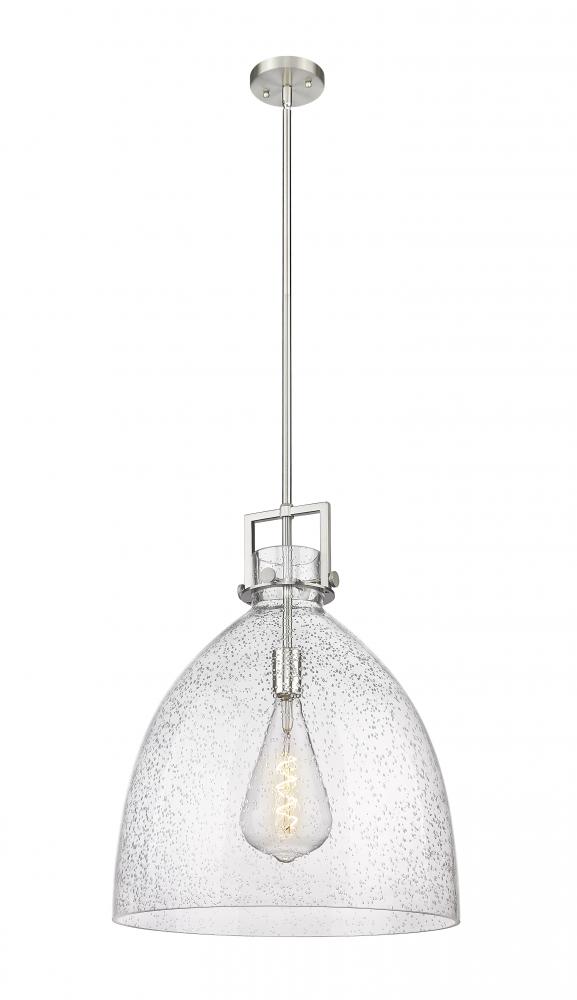 Newton Bell - 1 Light - 18 inch - Satin Nickel - Pendant