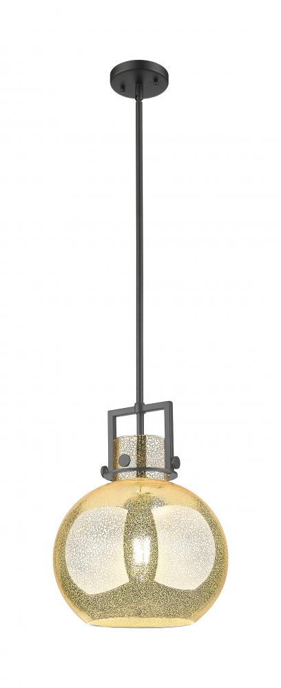 Newton Sphere - 1 Light - 12 inch - Matte Black - Mini Pendant