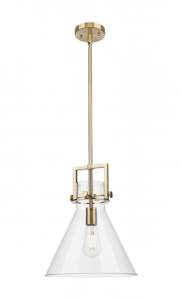 Newton Cone - 1 Light - 12 inch - Champagne Bronze - Mini Pendant