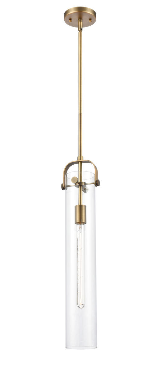 Pilaster - 1 Light - 5 inch - Brushed Brass - Cord hung - Mini Pendant