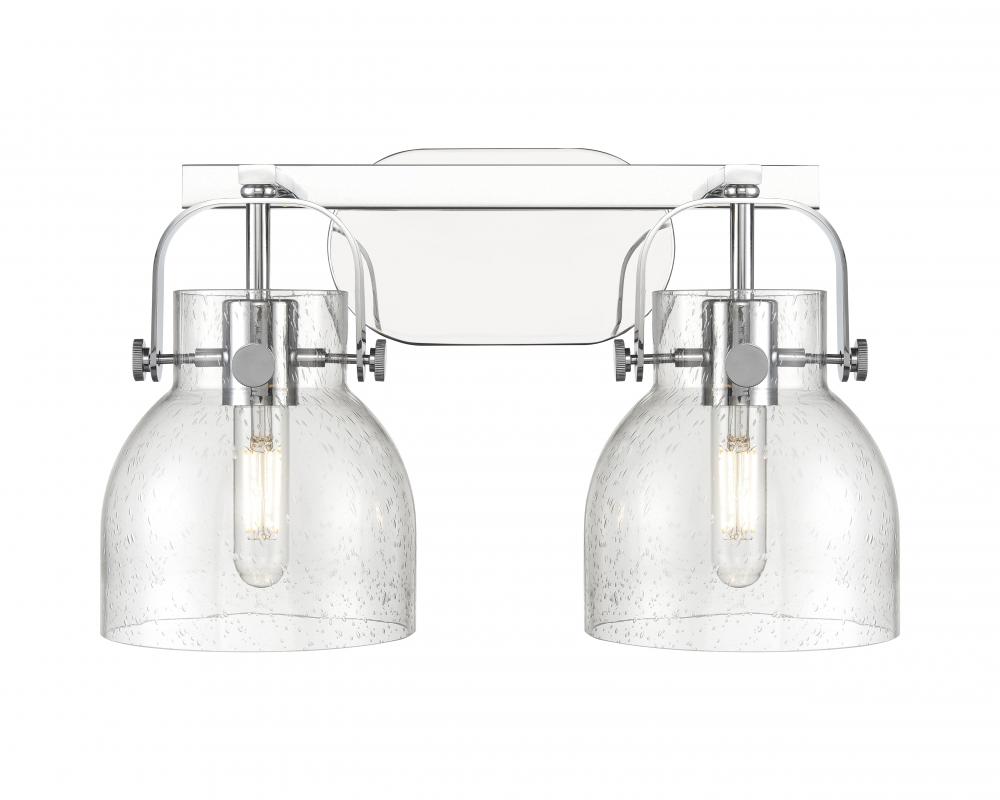 Pilaster II Bell - 2 Light - 17 inch - Polished Chrome - Bath Vanity Light