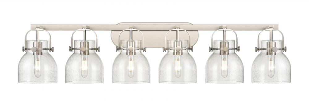 Pilaster II Bell - 6 Light - 46 inch - Satin Nickel - Bath Vanity Light