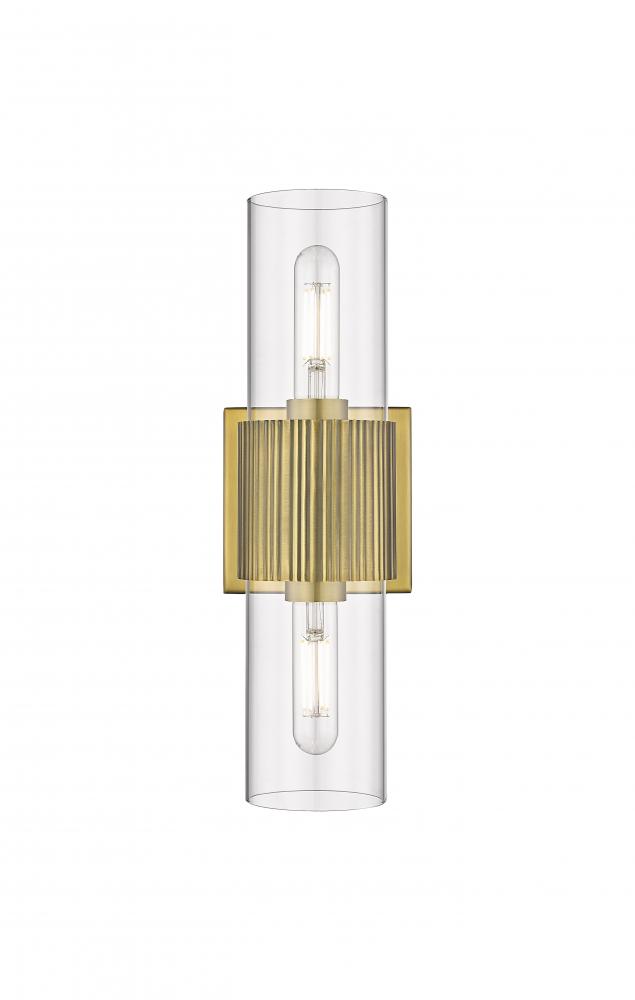 Bolivar - 2 Light - 5 inch - Brushed Brass - Bath Vanity Light