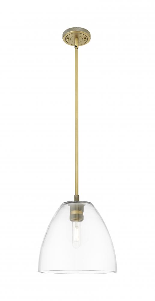 Crown Point - 1 Light - 9 inch - Brushed Brass - Pendant