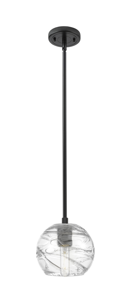 Crown Point - 1 Light - 6 inch - Matte Black - Pendant