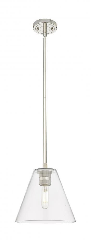Crown Point - 1 Light - 8 inch - Polished Nickel - Pendant