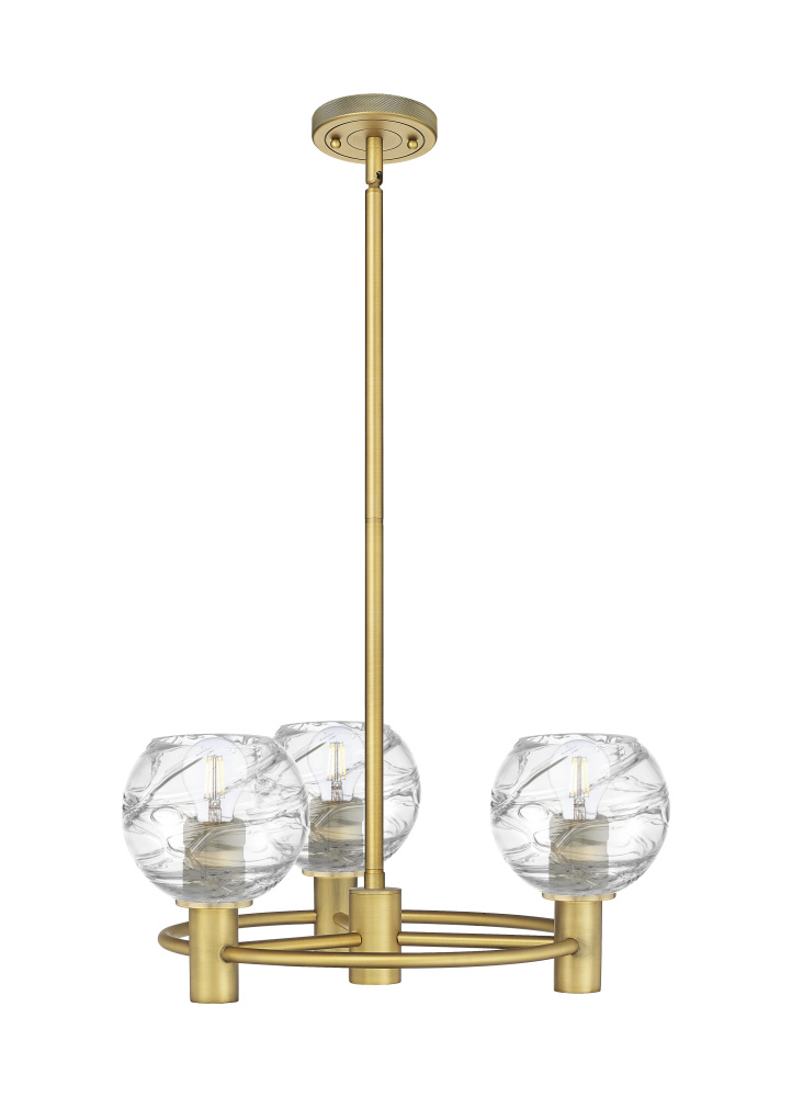 Crown Point - 3 Light - 20 inch - Brushed Brass - Pendant