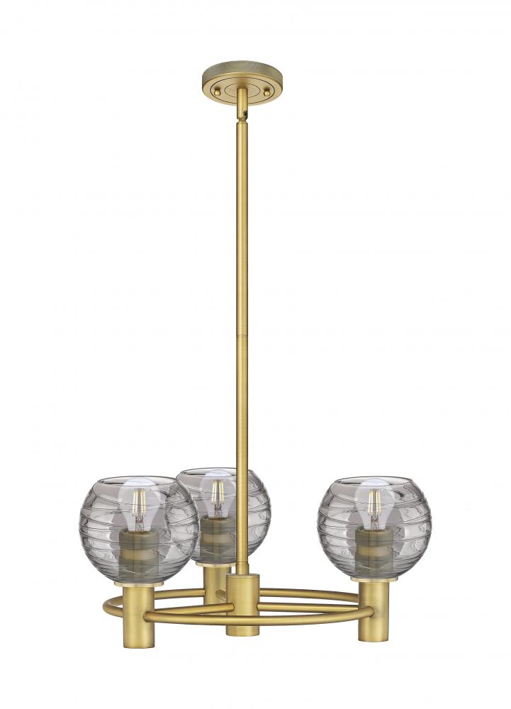 Crown Point - 3 Light - 20 inch - Brushed Brass - Pendant