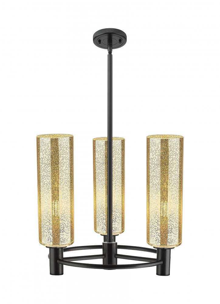 Crown Point - 3 Light - 18 inch - Matte Black - Pendant