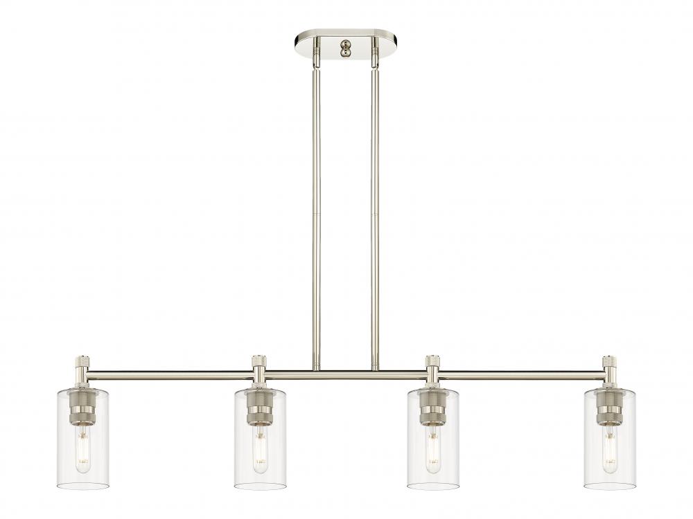Crown Point - 4 Light - 44 inch - Polished Nickel - Island Light