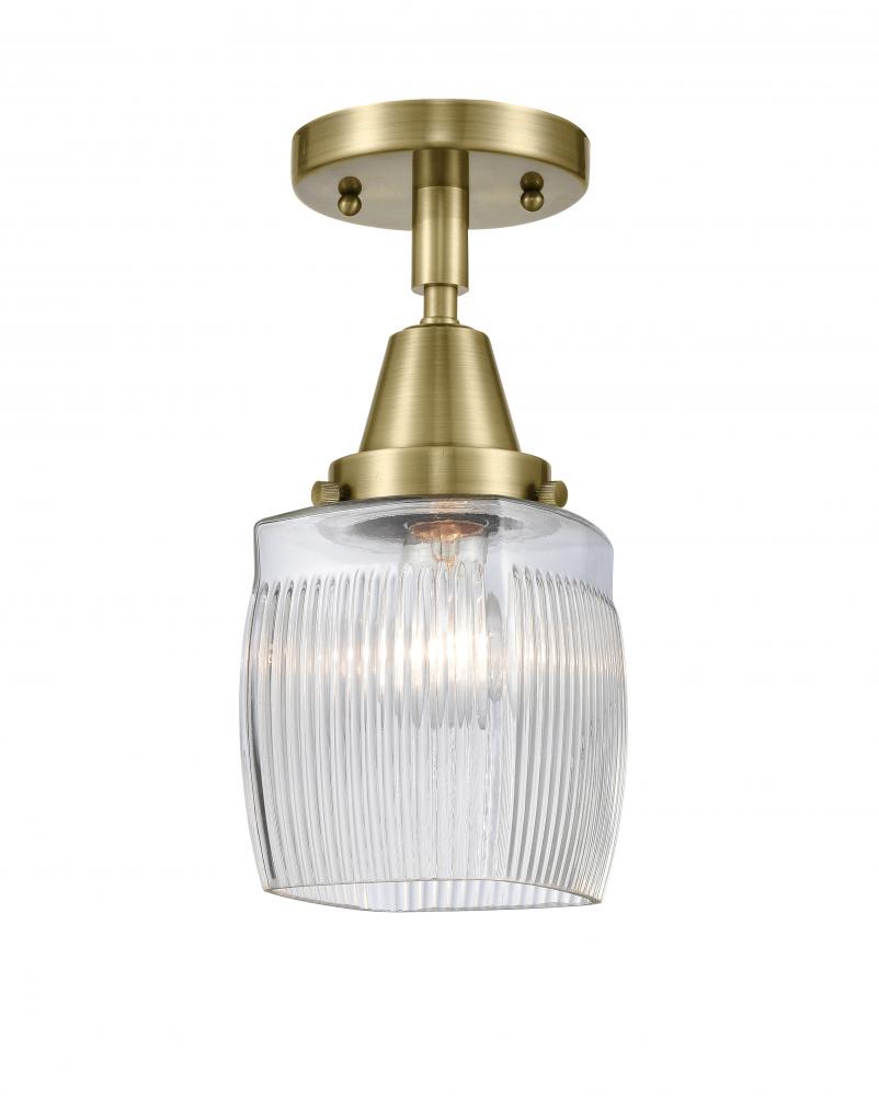 Colton - 1 Light - 6 inch - Antique Brass - Semi-Flush Mount