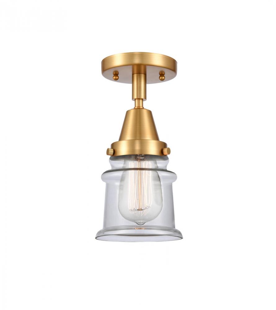 Canton - 1 Light - 6 inch - Satin Gold - Semi-Flush Mount