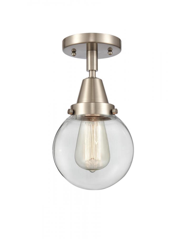 Beacon - 1 Light - 6 inch - Brushed Satin Nickel - Flush Mount