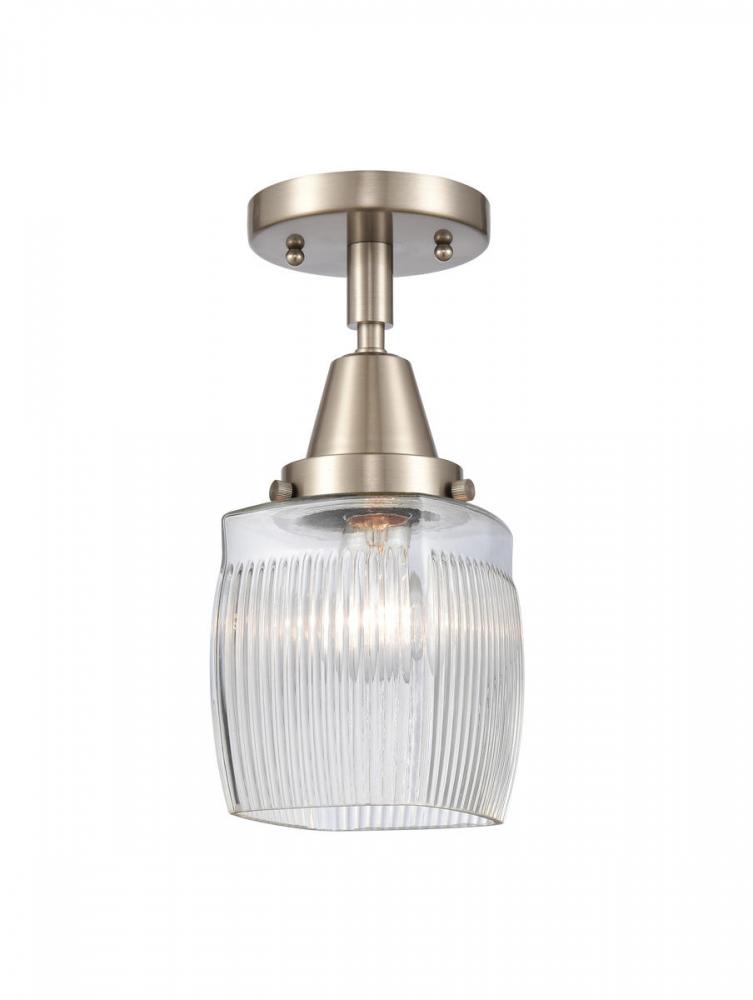 Colton - 1 Light - 6 inch - Brushed Satin Nickel - Semi-Flush Mount