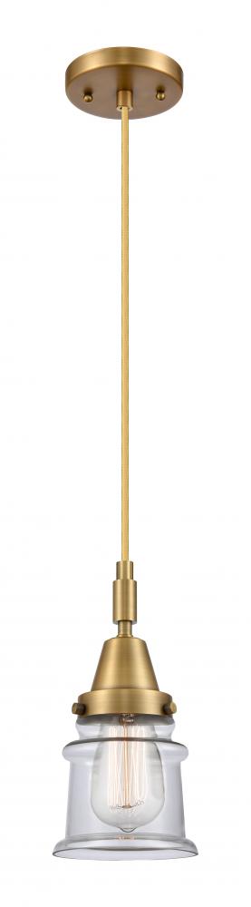 Canton - 1 Light - 7 inch - Brushed Brass - Mini Pendant