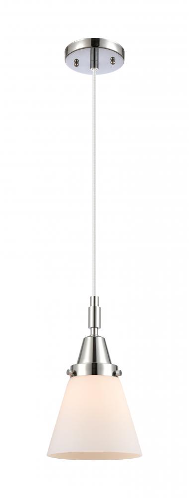 Cone - 1 Light - 6 inch - Polished Chrome - Mini Pendant
