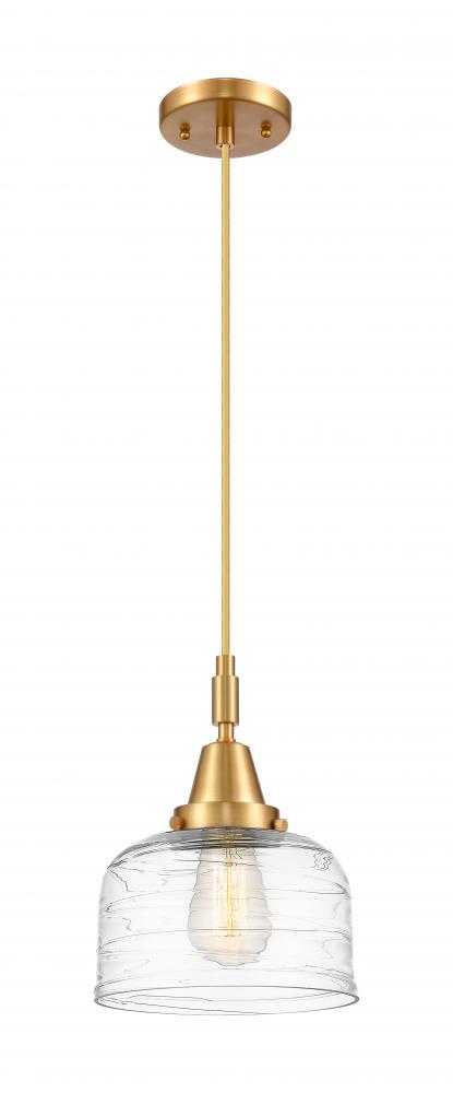 Bell - 1 Light - 8 inch - Satin Gold - Mini Pendant
