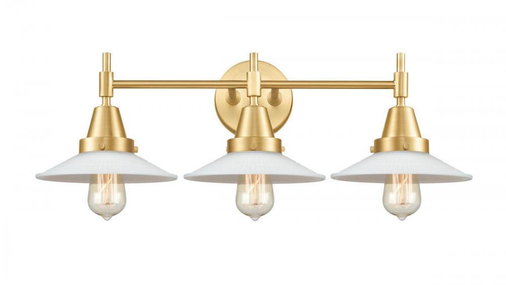 Halophane - 3 Light - 27 inch - Satin Gold - Bath Vanity Light
