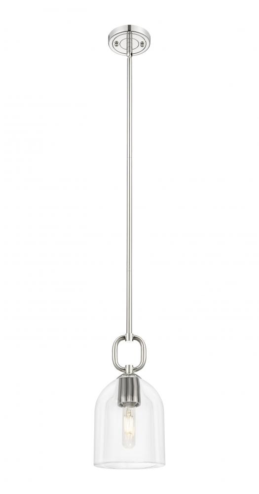 Hudson - 1 Light - 6 inch - Polished Nickel - Mini Pendant