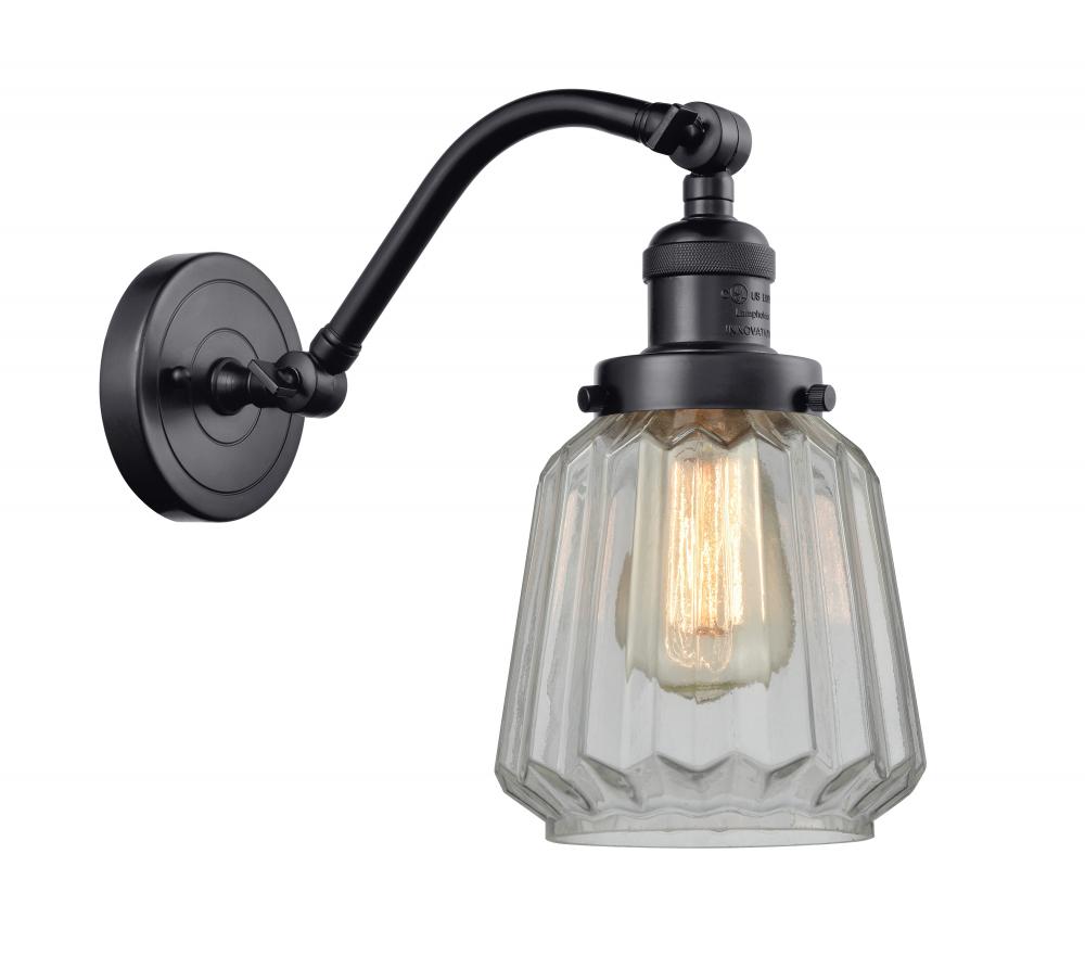 Chatham - 1 Light - 7 inch - Matte Black - Adjustable Sconce