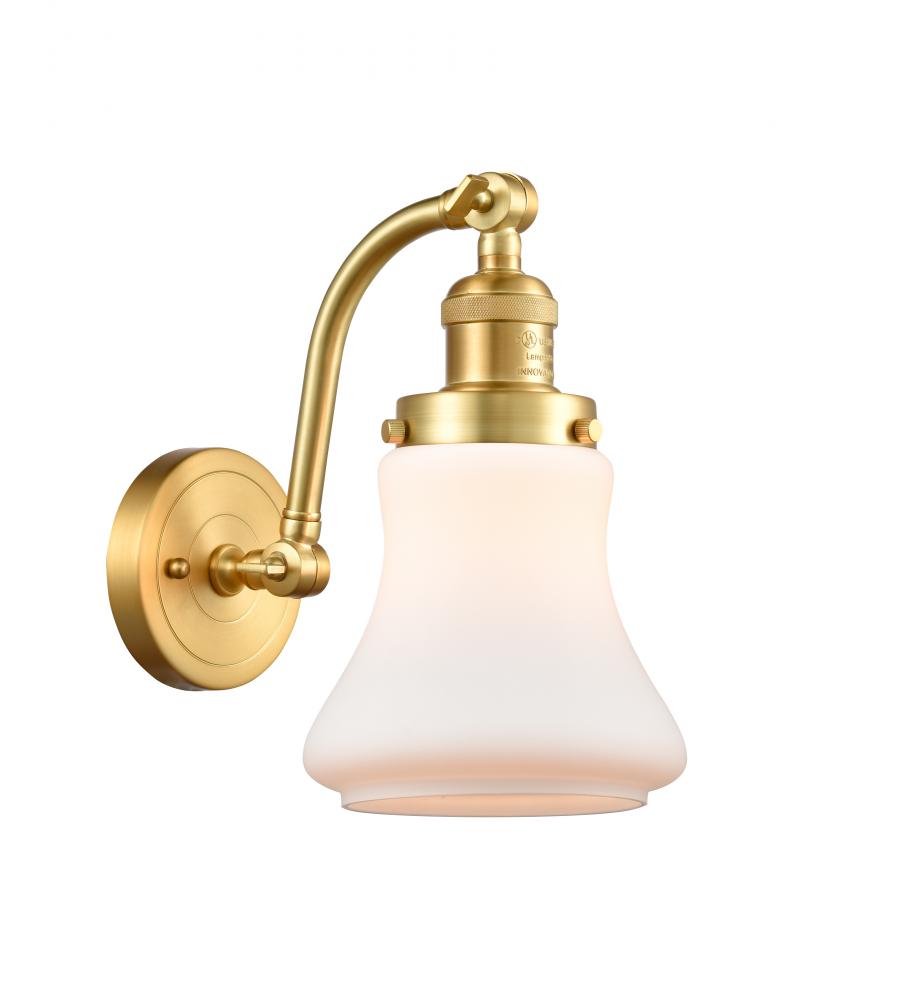 Bellmont - 1 Light - 7 inch - Satin Gold - Adjustable Sconce