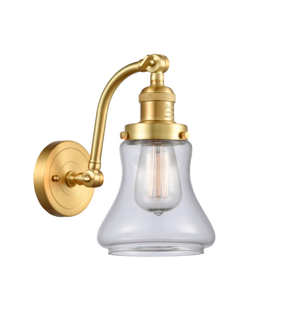Bellmont - 1 Light - 7 inch - Satin Gold - Adjustable Sconce