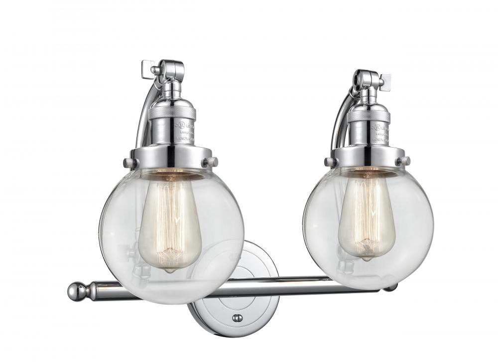 Beacon - 2 Light - 16 inch - Polished Chrome - Adjustable Bath Vanity Light