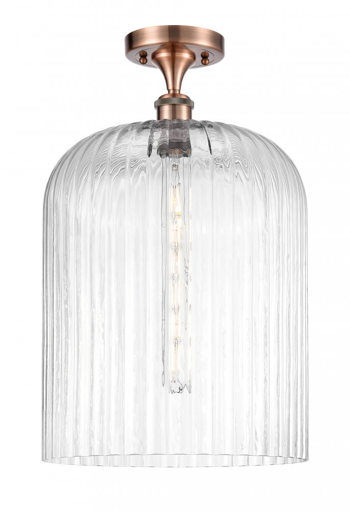Bridal Veil - 1 Light - 5 inch - Antique Copper - Semi-Flush Mount