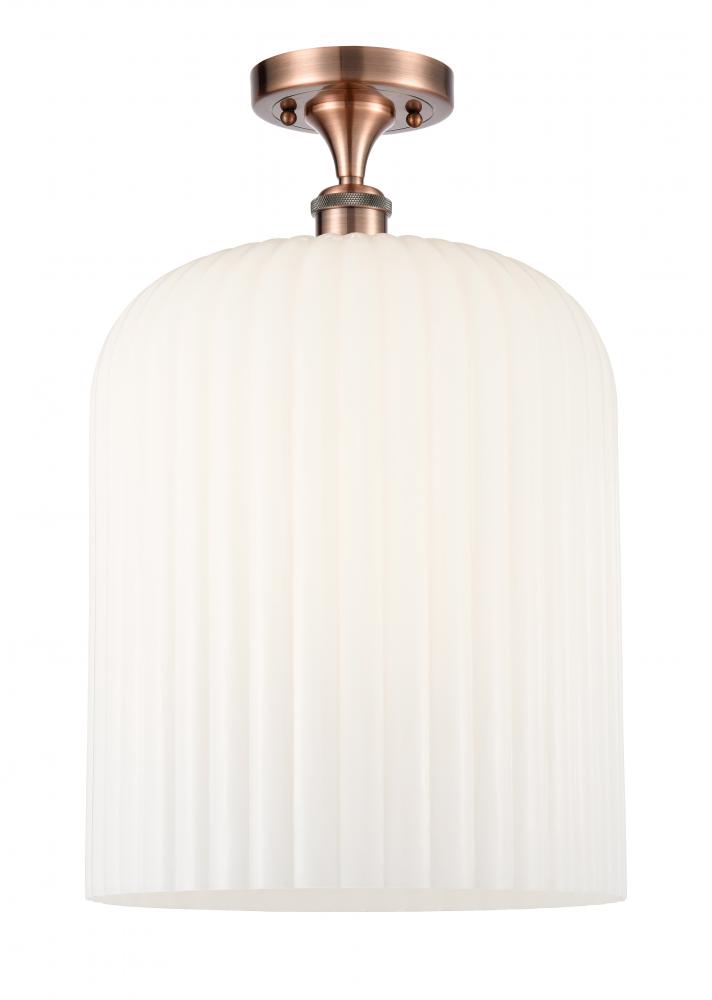 Bridal Veil - 1 Light - 5 inch - Antique Copper - Semi-Flush Mount