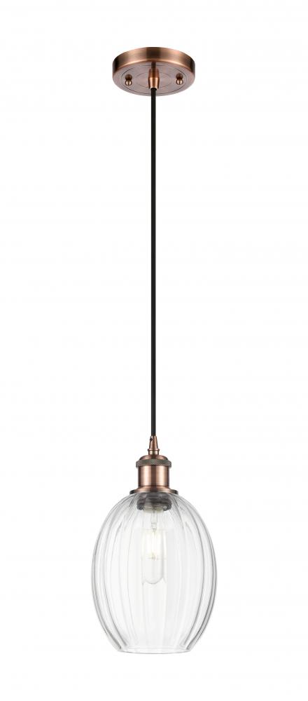 Preston Bulb - 1 Light - 6 inch - Antique Copper - Cord hung - Mini Pendant