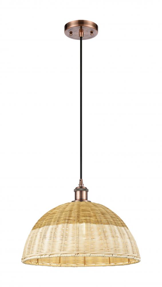 Bristol Natural II - 1 Light - 16 inch - Antique Copper - Cord hung - Mini Pendant