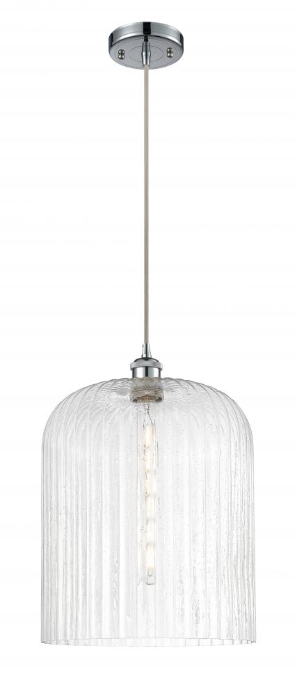 Bridal Veil - 1 Light - 5 inch - Polished Chrome - Cord hung - Mini Pendant