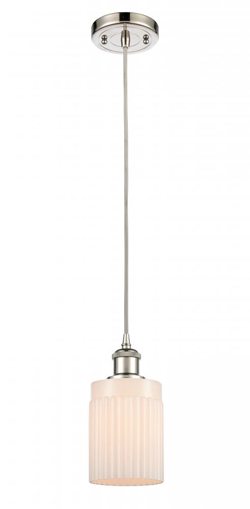 Hadley - 1 Light - 5 inch - Polished Nickel - Cord hung - Mini Pendant