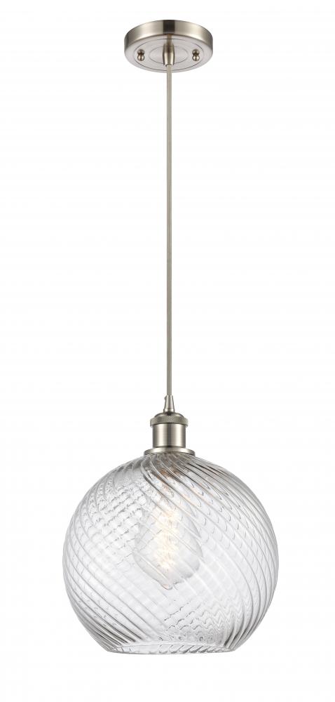 Large Twisted Swirl 1 Light Mini Pendant