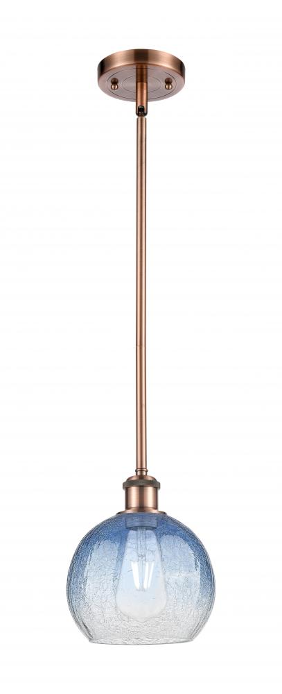 Brookhaven Globe - 1 Light - 8 inch - Antique Copper - Stem hung - Mini Pendant