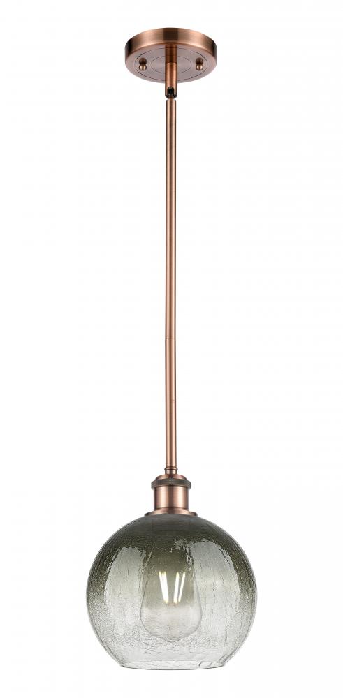 Brookhaven Globe - 1 Light - 8 inch - Antique Copper - Stem hung - Mini Pendant