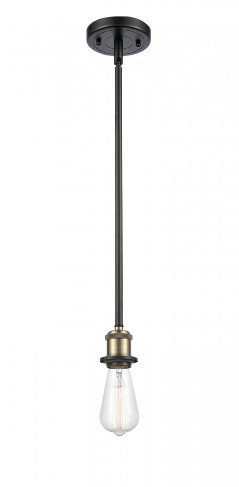 Bare Bulb - 1 Light - 5 inch - Black Antique Brass - Mini Pendant