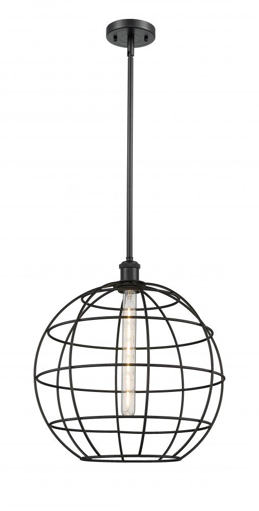 Lake Placid - 1 Light - 16 inch - Matte Black - Multi Pendant