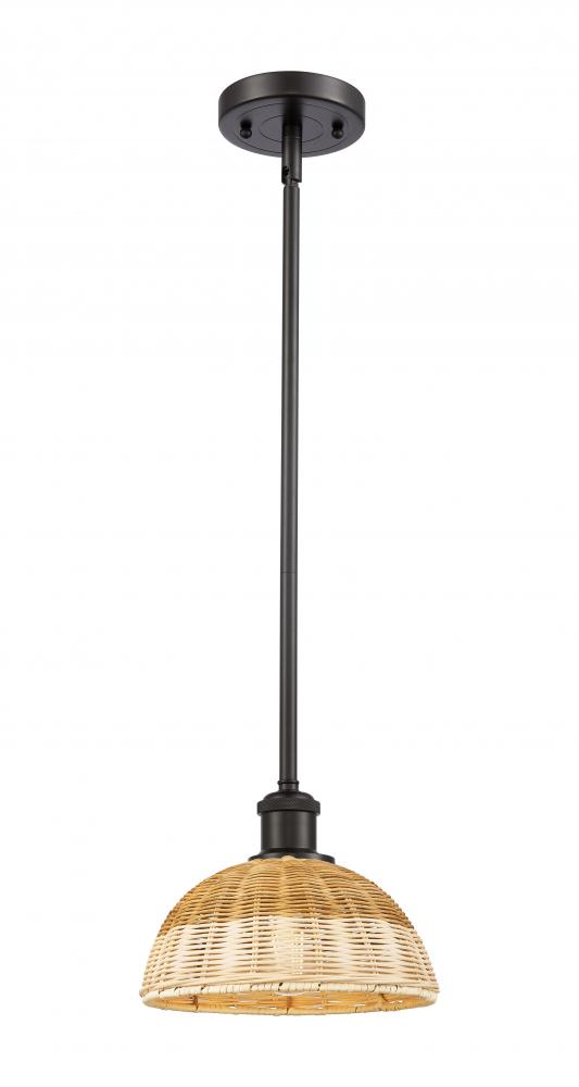Bristol Natural II - 1 Light - 9 inch - Oil Rubbed Bronze - Stem hung - Mini Pendant